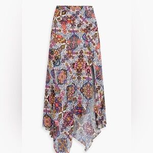 Veronica Beard Mac Handkerchief Midi Skirt Asymmetric Design | Size 8